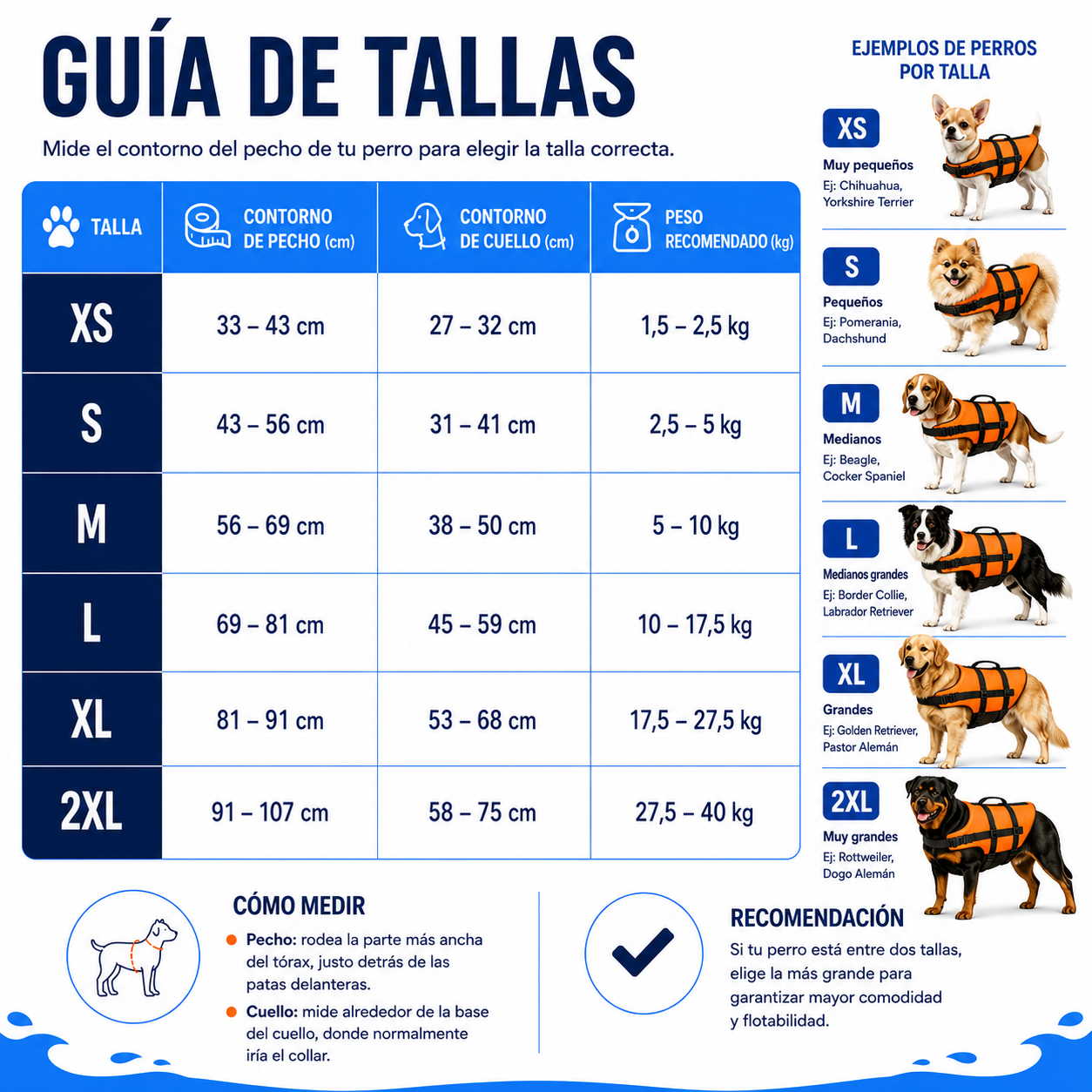 PawPuff™ Chaleco de Natación para Perros