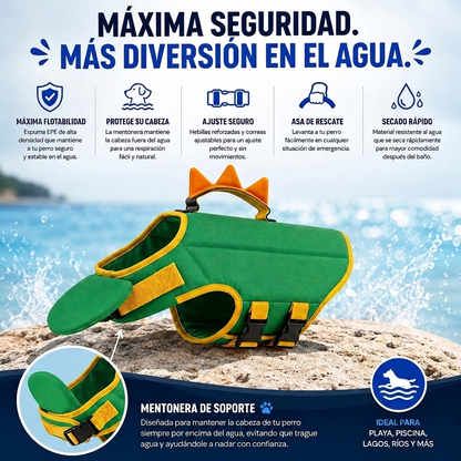 PawPuff™ Chaleco de Natación para Perros